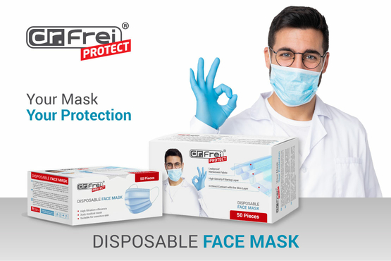 New Dr.Frei Protect Disposable Face Mask